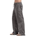 thumbnail image 3 of ITFABS Women's Drawstring Pants, Autumn Elastic Waist Solid Color Loose Lounge Pants, 3 of 9