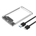 thumbnail image 1 of Lttoisl Agiufgs 2.5-Inch SATA HDD SSD Enclosure, USB 3.0 External Hard Drive Case with UASP, High-Speed 5Gbps Data Transfer, Plug-and-Play for Data Backup, Micro USB 3.0, 1 of 8