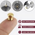 thumbnail image 4 of relayinert 10pcs Copper Brass Jet Nozzles Hexagon Reliable For Burner Parts Widely Used Suitable For 1Set, 4 of 6