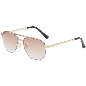 Retro anti blue light dual-purpose reading glasses with intelligent zoom and progressive multi focus daylight reading glasses