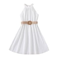thumbnail image 1 of 2025 Robe pour Enfants Couleur Unie Robe d'Anniversaire Col Suspendu Taille Collection Robe d'Anniversaire Garçon Robe de Princesse Robe pour Mariage, 1 of 7