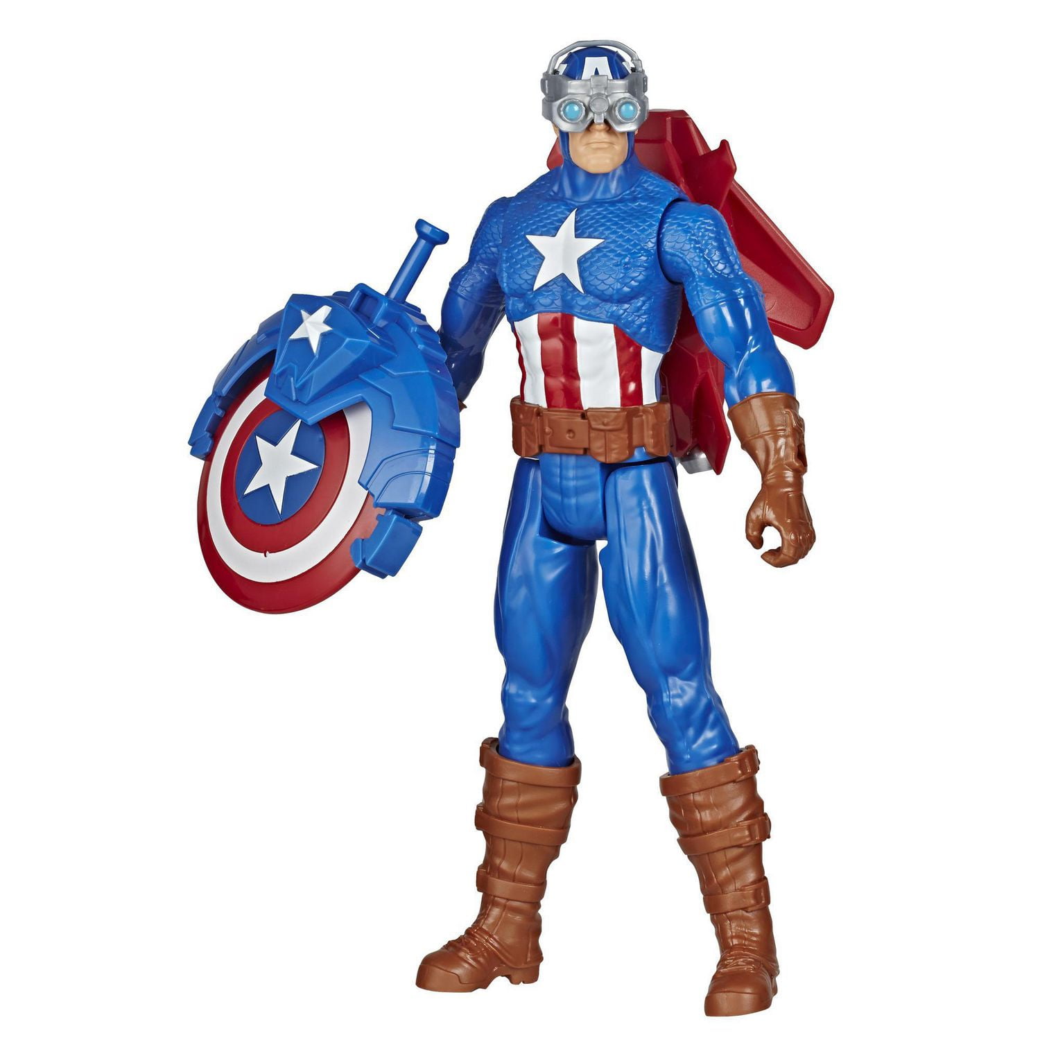 Marvel Spider-Man Titan Hero Series Blast Gear - Figurine Captain America