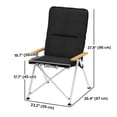 thumbnail image 3 of Outsunny Chaises de Camping Pliantes, Lot de 2, Fauteuils Inclinables d'Extérieur Rembourrés avec Sac de Transport, 3 of 10