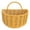 Yellow, variant on Birdeem Rattan Style Storage Basket, Wall Mounted for Kitchen, Bathroom, Decorative Home Organization