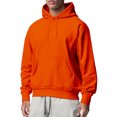 thumbnail image 1 of Innerwin Sweatshirts Drawstring Men's Hoodies Fall Solid Color Thick Hooded Sweatshirt Orange XL, 1 of 3