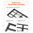 thumbnail image 3 of VEVOR 10x17in Lawn Leveling Rake 78in Adjustable Handle for Yard Heavy Duty Golf Court, 3 of 9