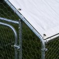 thumbnail image 3 of Walk-In Chicken Coop – Large 9.84x19.68x6.56 FT – Sturdy Metal Poultry Enclosure – Spire Roof & Security Lock – Hens, Ducks & Rabbits – Backyard & Farm – Natural, 3 of 8