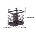 thumbnail image 3 of Breezy Deals, Flatware Drying Rack, Metal Utensil Organizer, Draining Countertop Stand, Stainless Steel Design, for Kitchen Home, Efficient Drainage, Modern Kitchenware Accessory Hzhnb, 3 of 6