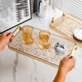 thumbnail image 1 of Naittoop High Color Water Cup Tray Home Living Room Teacup Tea Tray Desktop Cup Storage Tray Premium Feeling Dinner Fruit Plastic Serving Tray Platters, 1 of 6