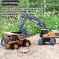 thumbnail image 2 of POINTERTECK 2.4G High Tech 11 Channels RC Excavator Dump Trucks Bulldozer Alloy Plastic Engineering Vehicle Electronic Toys, 2 of 5