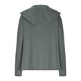 thumbnail image 4 of SHTXOZHI Veste Athlétique Légère pour Femmes Protection Solaire Fermeture Éclair Complète Manches Longues Chandails à Capuchon Randonnée Plein Air, 4 of 7
