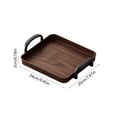 thumbnail image 3 of Uscallm Living Room Serving Tray With Armrests For Teacups Snacks And Fruits, PVC Bed Tray, Couch Tray Table, Snack Tray For Sofa, Portable Armrest Tray, 3 of 6