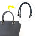 thumbnail image 3 of fastboy 2x Fashionable PU Leather Bag Handles for DIY Crafting Black 40cm 1Set, 3 of 4