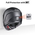 thumbnail image 2 of AHR Casque Intégral de Moto RUN-F3 à Pois, Léger, pour Vélo de Rue, Tourisme, Course, Adulte S, 2 of 10