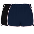 thumbnail image 3 of AherBiu 2pc Womens Shorts Elastic Waist Wide Leg Running Dance Short Loose Workout Athletic Sweat Shorts, 3 of 6