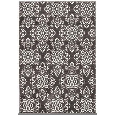 ECARPET Modern Area Rug for Dining Room, Living Room, Bedroom or Den Patty Grey
