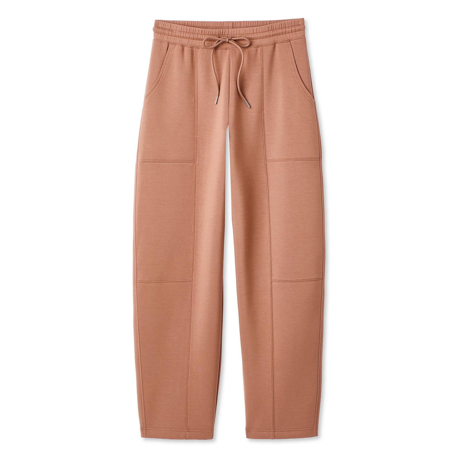 Pantalon de survêtement en tricot doux à coupe baril George pour femmes