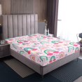 thumbnail image 4 of Erosebridal Colorful Rainbow Sheet Set King, Cute Love Heart Bedding Sets King Size, Princess Decor 4pcs, 4 of 7