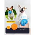 thumbnail image 5 of 1pc Squeaky Dog Toy Ball, Pet Molar Toy For Small Dogs, Spike Medium Size, , No Bpa, Suitable For Both Large And Small Breeds, 5 of 5