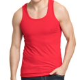 thumbnail image 4 of Ketyyh-chn99 Débardeurs pour Hommes sous-Vêtement Débardeur T-Shirt Sans Manches Col Rond Haut de Fête Rouge,2TG, 4 of 4
