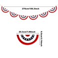 thumbnail image 2 of Polyester American Flag Bunting Durable and Fade Resistant for Holiday Decoration Show Patriotism, 2 of 8
