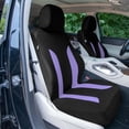 thumbnail image 2 of Universal Fit Car Seat Cover – Full Set of Automotive Seat Covers, Polished and Chic Flat Cloth Seat Protector for Cars, Trucks, SUVs and Vans - Purple, 2 of 8