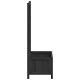 thumbnail image 3 of vidaXL Planter with Trellis Black Solid Wood Fir, 3 of 5
