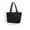 Black, variant on Quilted Nylon Tote Bag for Women Lightweight Puffer Shoulder Handbag, Large Capacity Zipper Closure, Water-Resistant Design