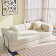 thumbnail image 1 of YINIX 78.6"  Sofa Couch with Two Pillows,  Comfy Modular Convertable Sofa Bed for Living Room, Beige, 1 of 9