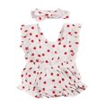 thumbnail image 1 of Nouveau-né Bébé Fille Romper Combinaison avec Bandeau, 1 of 6