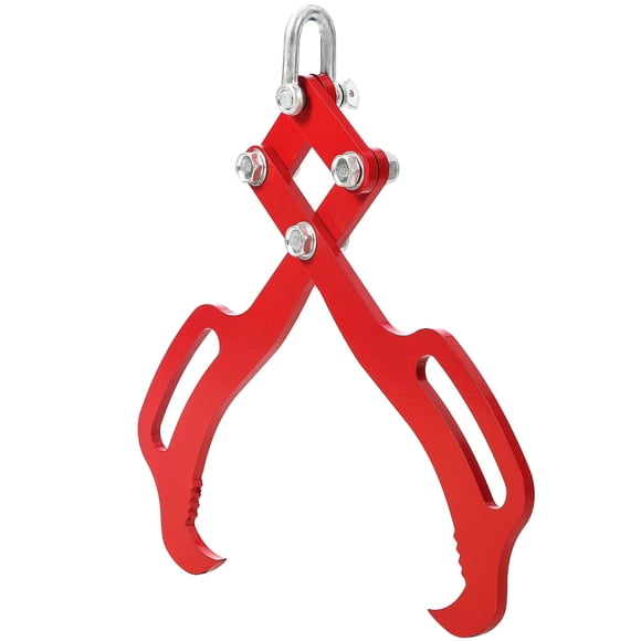TROPOW Heavy Duty 2 Claw Log Lifting Tongs, Solid Steel Grapple with Claws Design, 18 Inch, 772 Lbs Capacity for Tractors, Atvs, Trucks, Forklifts