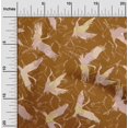 thumbnail image 2 of oneOone Polyester Spandex Rust Brown Fabric Asian Japanese Bird Craft Projects Decor Fabric Printed By The Yard 56 Inch Wide, 2 of 4