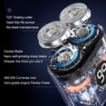 thumbnail image 3 of braveheart Portable Electric Shaver For Men Mini Shaver With Stainless Rotating Blade Removing Leg Hair Beard grey, 3 of 6