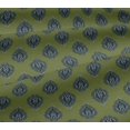 thumbnail image 5 of oneOone Viscose Jersey Fabric Leaves Block Print Fabric By Yard 60 Inch Wide, 5 of 5