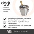 thumbnail image 2 of Oggi 7041 Seau à Champagne en Acier Inoxydable 4.25 qt, 2 of 7