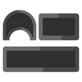 thumbnail image 1 of Ohufall 47in 3 Piece Bathroom Mat Set Rubber Back Non Slip Super Absorbent Washable For Home Hotel Shower, 1 of 9