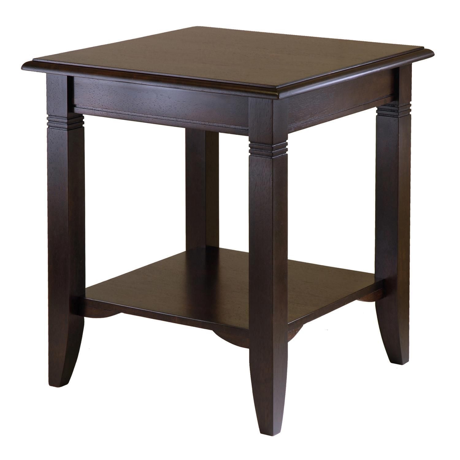 Nolan End Table in Cappuccino Finish