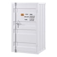 thumbnail image 1 of Bowery Hill Contemporary Metal Rectangular Chest with 1 Door in White, 1 of 5