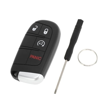 Unique Bargains Étui de Clé pour Chargeur Dodge 2011-2018 pour Dodge Journey 2011-2018 Entrée Sans Clé Télécommande Télécommande Étui de Remplacement 4 Boutons M3N-40821302