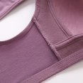 thumbnail image 4 of Plus Size Bras for Women Comfort Wireless Button Front Closure Full Coverage Floral Print Seamless Gathering Sleep Bras, 4 of 6