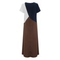 thumbnail image 5 of Ketyyh-chn99 Robes d'Été pour Femmes Grande Taille Robe Élégante pour Femme Robe de Fête Robe de Plage Robe Décontractée d'Automne Ample Mini-Robe Brun,3TG, 5 of 5