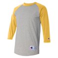 thumbnail image 1 of Champion T-Shirt de Baseball Raglan pour Homme, TG, Gris Oxford/c Or, 1 of 1