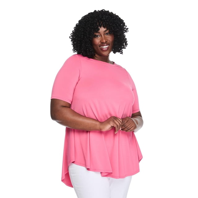 Lane Bryant Women'S Plus Boat-Neck T-Shirt