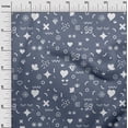 thumbnail image 3 of oneOone Rayon Violet Fabric Doodle Sewing Craft Projects Fabric Prints By Yard 56 Inch Wide, 3 of 4
