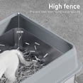 thumbnail image 4 of Stainless Steel Cat Litter Box, High Side Enclosed Metal Pet Litter Pan with Scoop, Non Stick Cat Litter Box Odor Control Easy Clean for Indoor Cats Kitty Litter Tray, 4 of 7