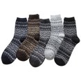 thumbnail image 2 of of Wool Pairs Cold Socks Mens Winter Socks Warm 5 Knit Soft Socks, 2 of 4