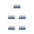 thumbnail image 2 of Baohd Sturdy And Durable Car Screw Bonnet Gaskets Made With Materials Easy To Install Car Modification Gasket Screws Blue screw 5Set, 2 of 6