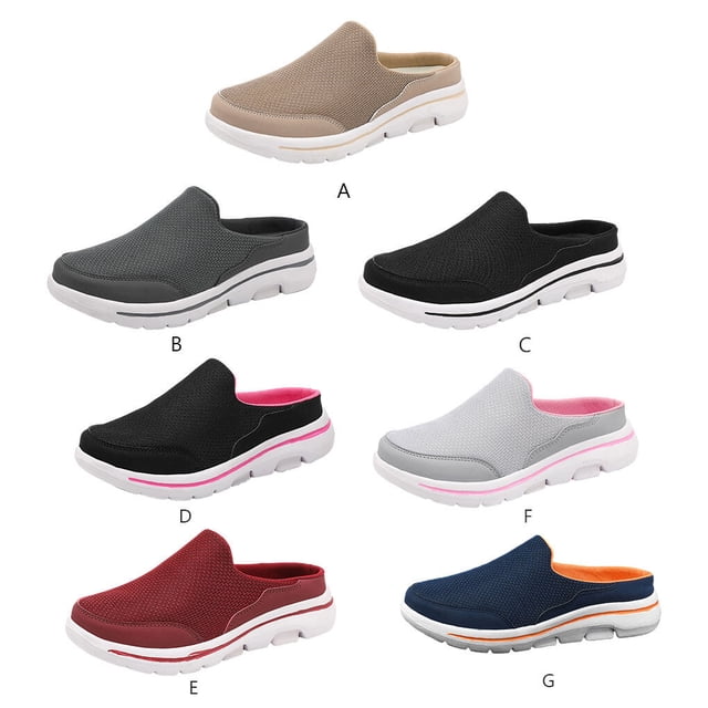 facefd 1 Paire Femmes Portable Style Décontracté Sandales à Enfiler en Maille Voyage Respirantes Design Simple Pantoufle Sandale Chaussures Rouge Taille 38