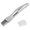 thumbnail image 4 of Yhmxh Kitchen Gadgets Kitchen Essentials Stainless Steel Scallion Cutter Shredder Vegetable Scallion Shaving Knife Stainless Steel Scallion Cutter Kitchen Accessories Kitchen Aid Attachments, 4 of 8