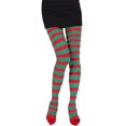 thumbnail image 2 of Collants de Noël Colorés Patchwork Rayés pour Femmes Halloween, 2 of 4